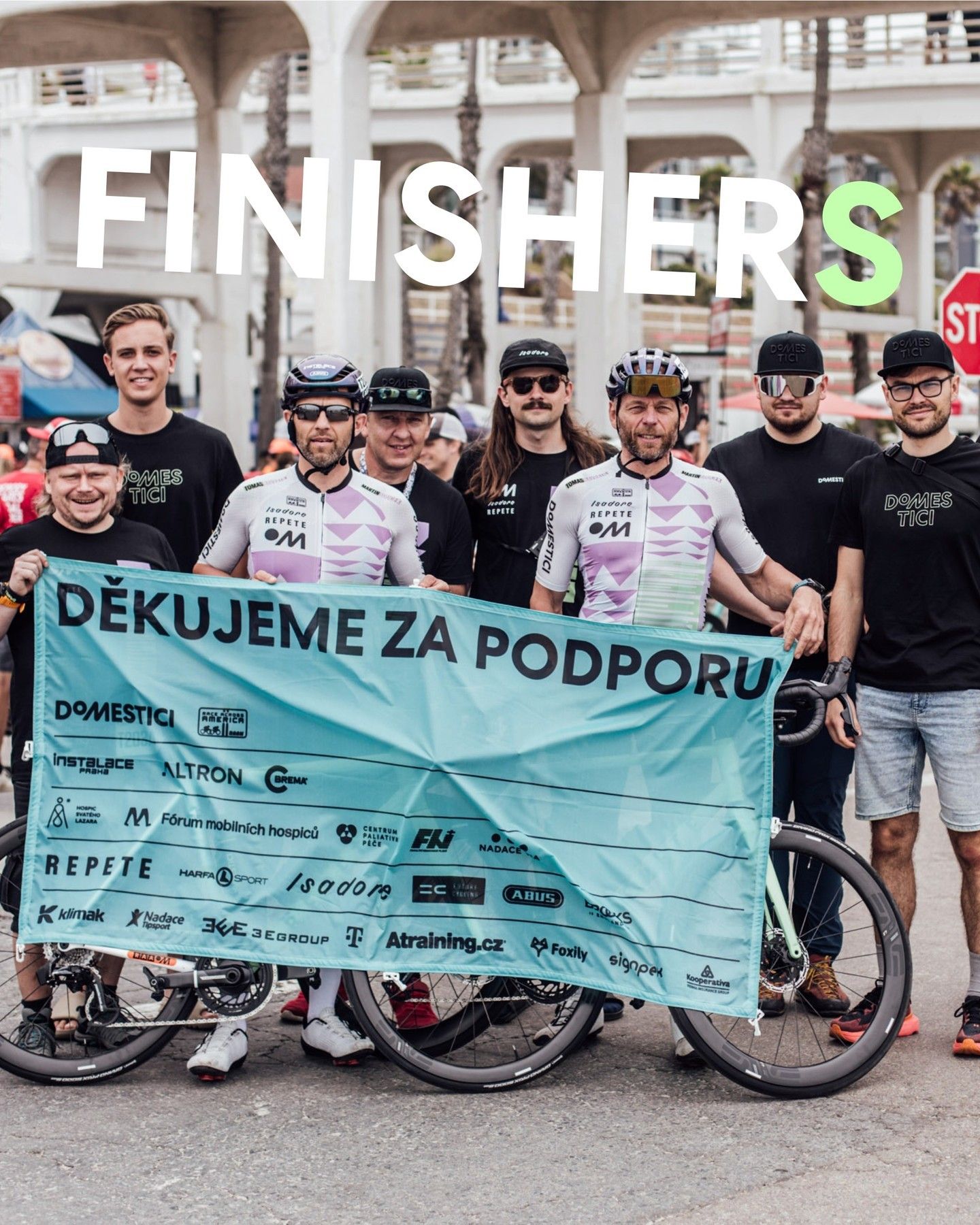 Interaktivní mapa cyklistického závodu pro Domestici